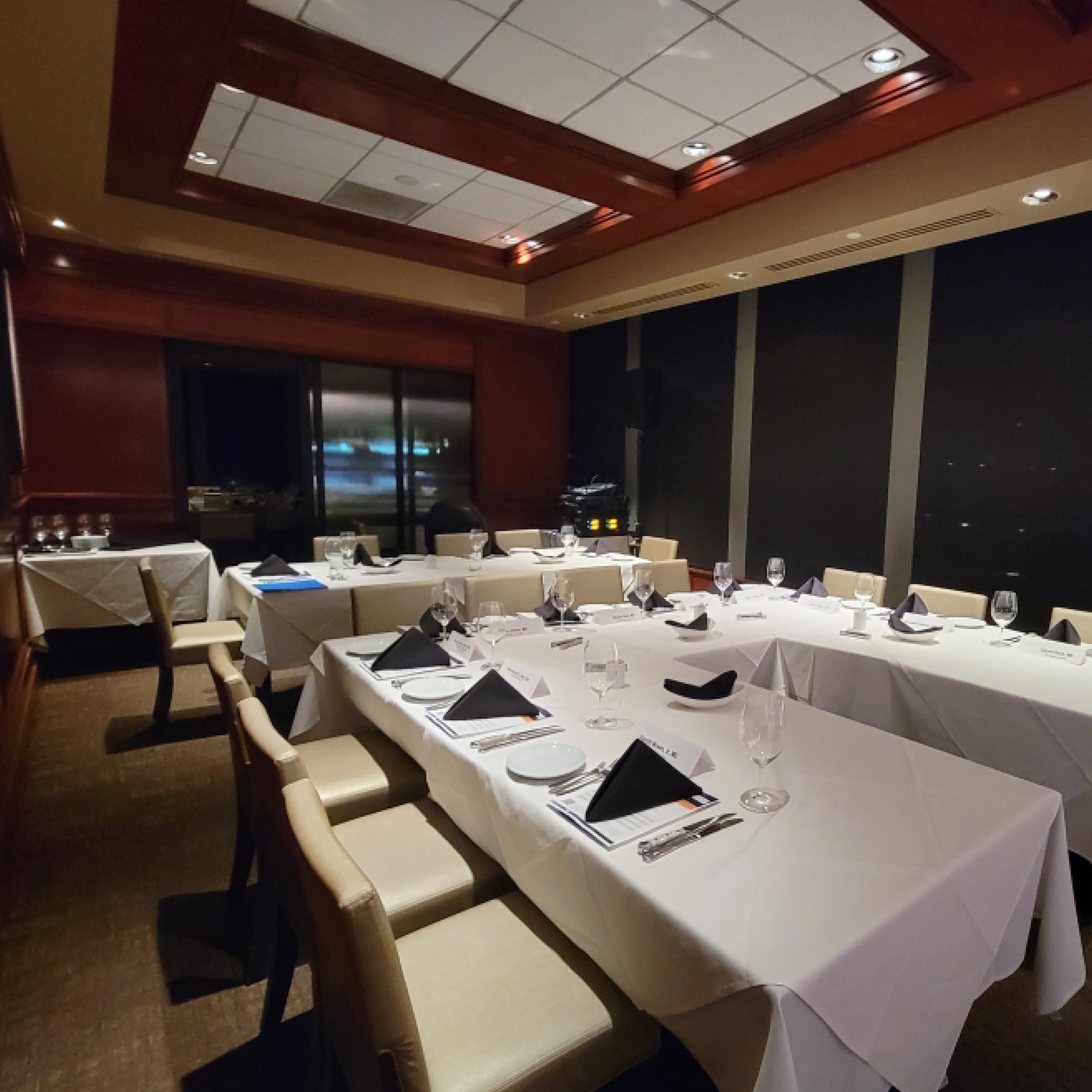 An elegant venue setup for a Psychiatric Times educational event.